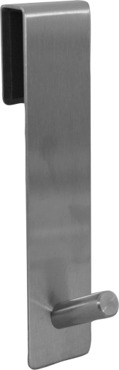 Stainless steel over-door hook 6 × 20 cm, silver