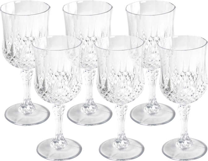 Alpina plastic wine glasses 200 ml, set of 6