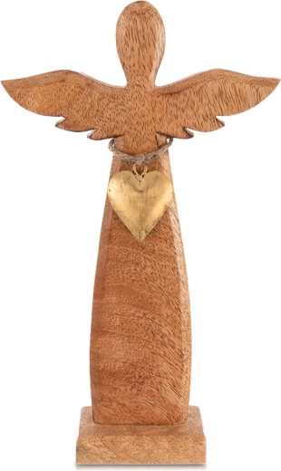 Koka figūriņa – eņģelis no mangokoka, 26 cm