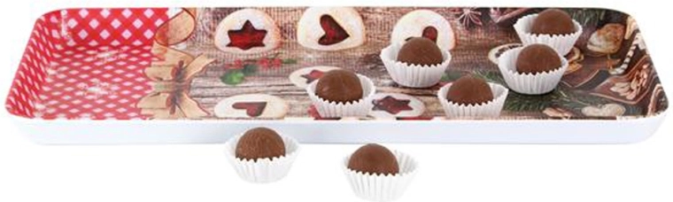Rectangular Serving Tray Linzer Cookies