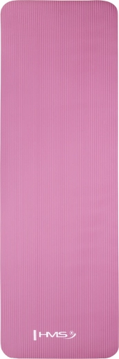 Rozā jogas paklājiņš HMS YM07 no NBR, 183 × 61 × 1,2 cm
