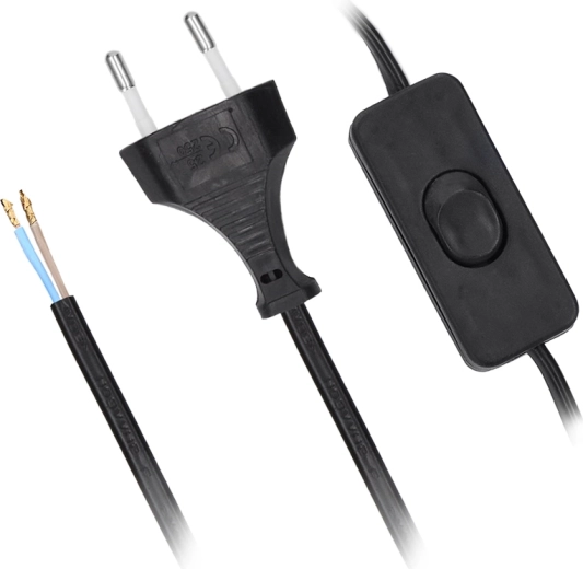 Solight flex cable with switch 3 m black