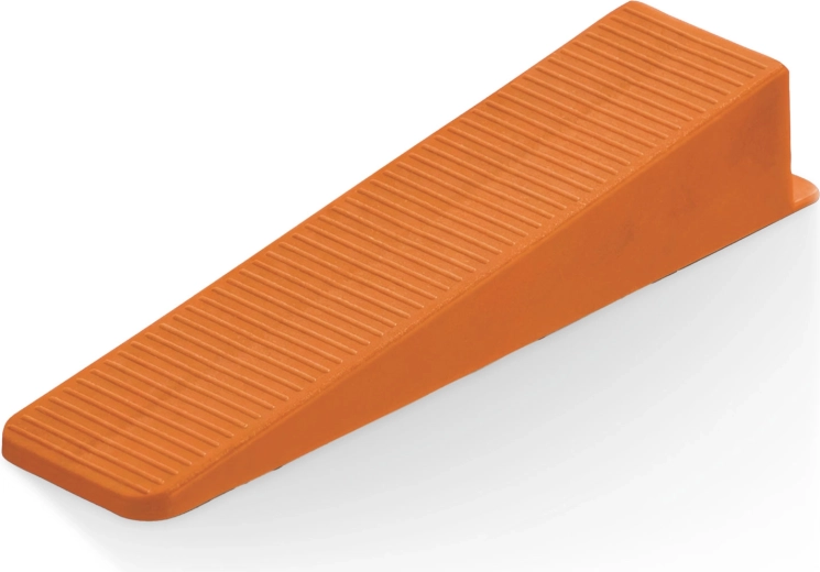 Plastic leveling wedges 1–15 mm, orange, 100 pcs