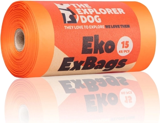 Explorer Dog eko maisiņi suņu ekskrementiem – 15 gab. ruļļī