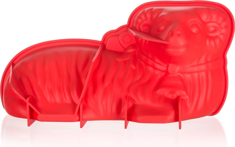 Silikona forma jēriņam 31 × 16 × 9 cm Culinaria, sarkana