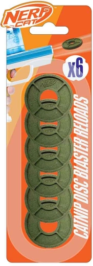 Replacement foam discs with catnip for NERF CAT, 6 pcs