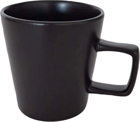 Keramikas krūze Kitchisimo matēti melna 350 ml