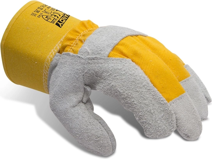 Protective work gloves made of cowhide leather XL