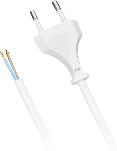 Solight flex cable, flat 3 m, white