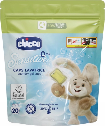 Veļas kapsulas CHICCO Baby Sensitive, 20 gab.
