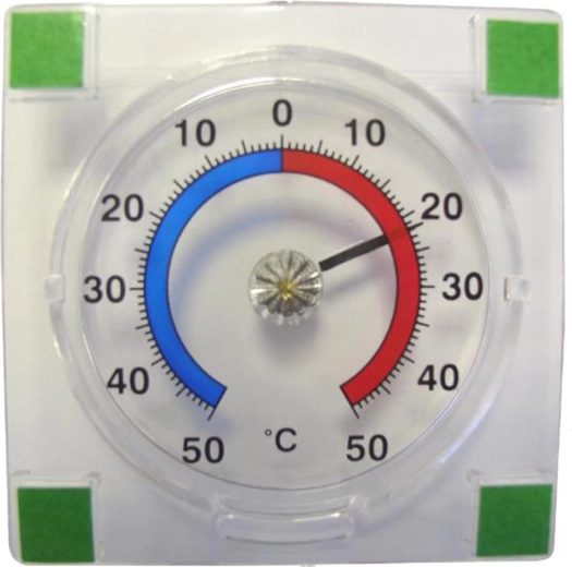 Outdoor Self-Adhesive Thermometer PROVENCE -50 to +50 °C, Transparent