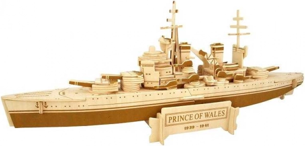 Koka 3D puzle kaujas kuģis Prince of Wales