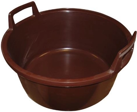 Plastmasas bļoda ar rokturiem 49 cm, brūna, 25 l