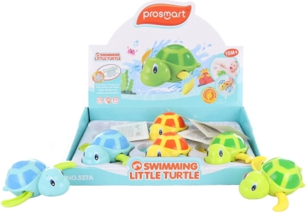 Peldoša plastmasas bruņurupucīte ūdenim