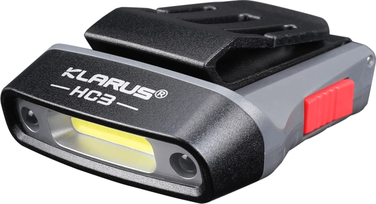 Klarus HC3 gray rechargeable headlamp with motion sensor, 100 lm