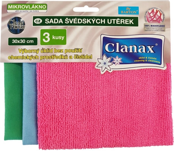 Microfiber cloths 30 × 30 cm – set of 3