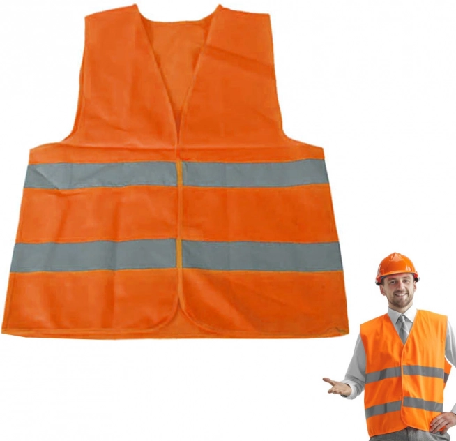 Brīdinājuma atstarojošā veste oranža XL