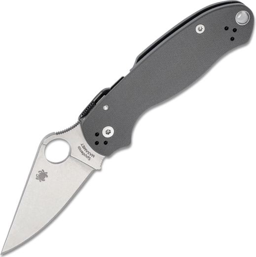 Spyderco Para 3 Maxamet pelēks saliekamais kabatas nazis 7,6 cm ar stonewash apdari un G10 rokturi