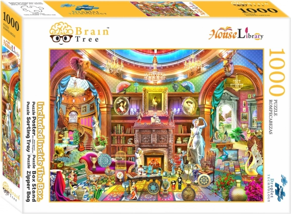 Puzle Brain Tree Mājas bibliotēka 1000 detaļu