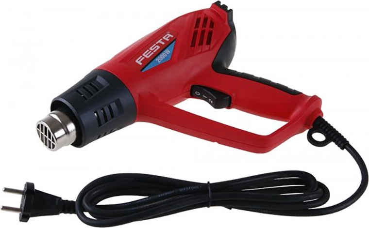 Heat Gun 2000 W with Temperature Control and Nozzle Set FESTA