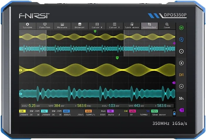 Fnirsi DPOS350P digitālais osciloskops 4 vienā