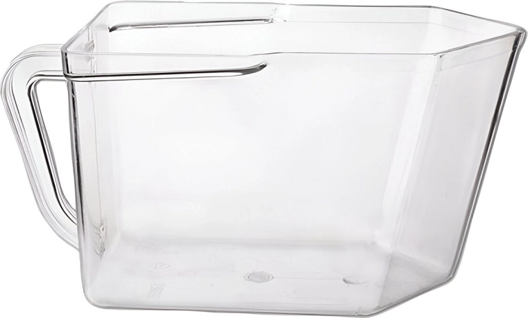 Clear plastic food storage container (plastic storage bin)
