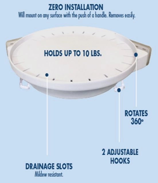 Pagriežams stūra plaukts ar āķiem