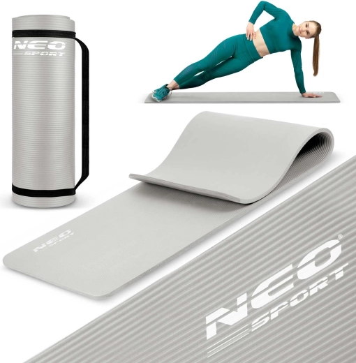 Vingrošanas paklājiņš NEO SPORT 183 × 60 cm pelēks