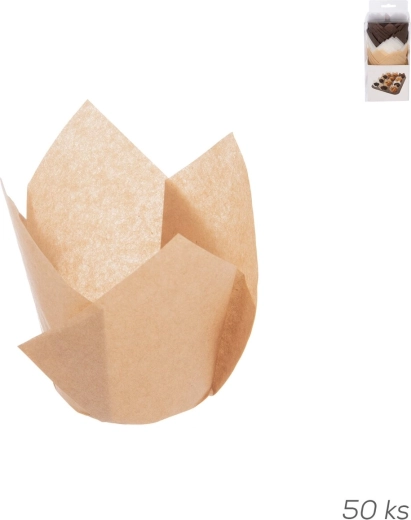 Pastry paper cups 5 cm, assorted, 50 pcs