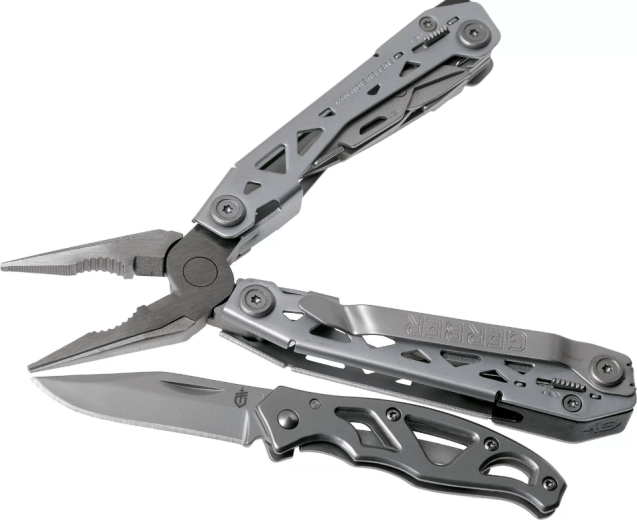 Gerber Suspension NXT un Paraframe Mini – daudzfunkcionālo knaibļu un kabatas naža komplekts (15 funkcijas)
