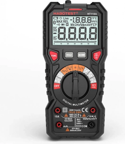 Digitālais multimetrs ar luktura funkciju Habotest HT118A True RMS un NCV
