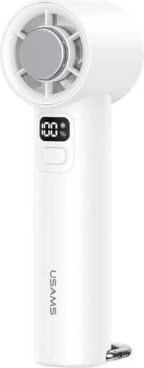 USAMS Ice-Cooling rokas ventilators 2000 mAh balts