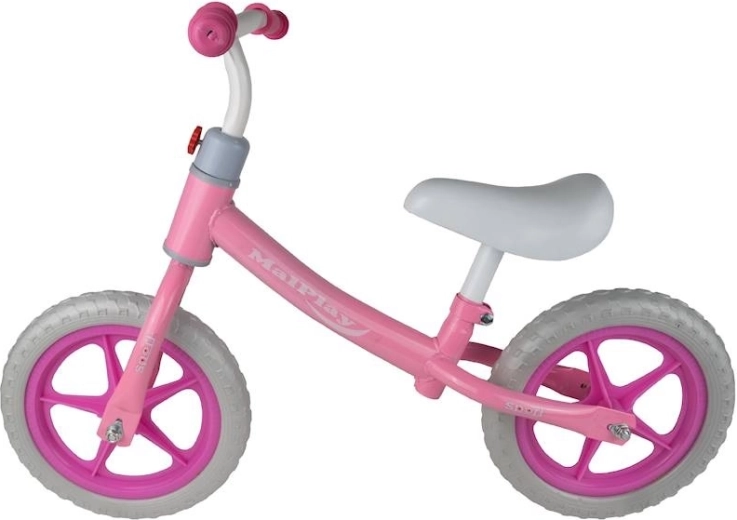 Bērnu skrejritenis (balansa velosipēds) rozā-balts