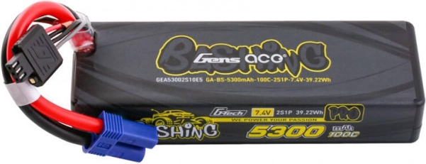 Gens Ace G-Tech LiPo Battery 5300 mAh 7.4 V 100C 2S with EC5 Connector