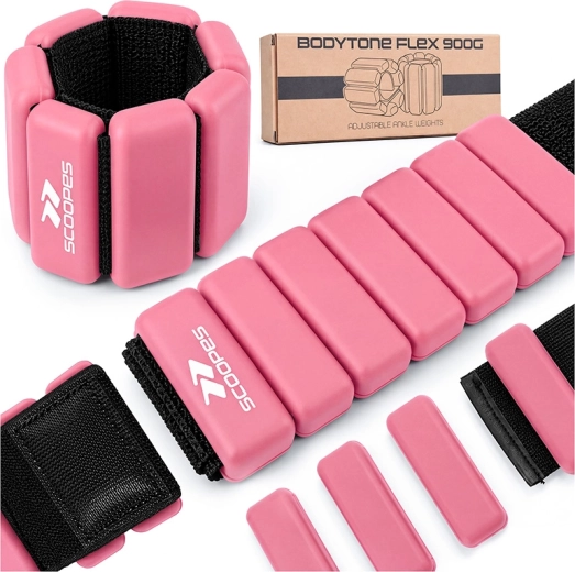 Regulējami atsvari BodyTone Flex 450 g, rozā