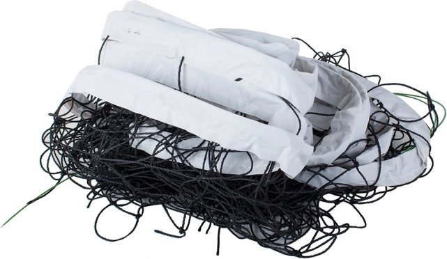 Volejbola tīkls 9,5 × 1 m ar spriegošanas trosi un pārvadāšanas somu