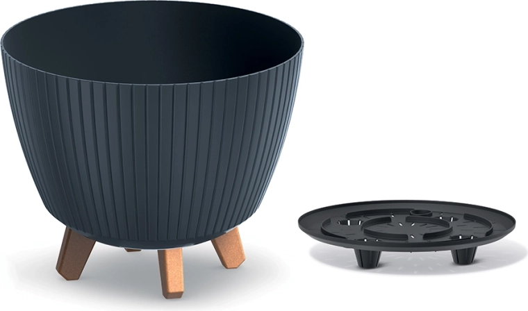 puķu pods lamia 28,8 cm antracīts