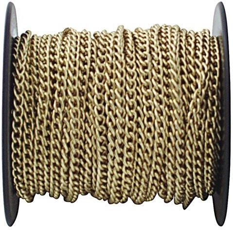 G70/1 Brass-Plated Chain 25 m