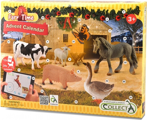 Adventes kalendārs CollectA Fermas dzīvnieki un zirgi