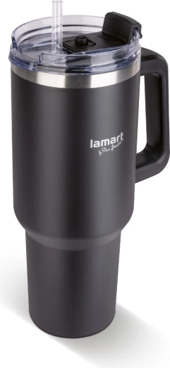 Lamart Huge black travel mug 1.2 l