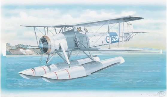Lidmašīnas modeļa komplekts Fairey Swordfish Mk.2 (26,4 × 29 cm)