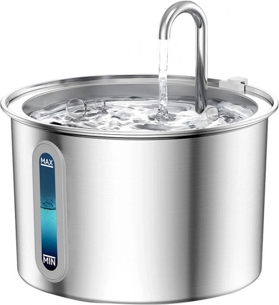 Oneisall Stainless Steel Fountain for Dog and Cat