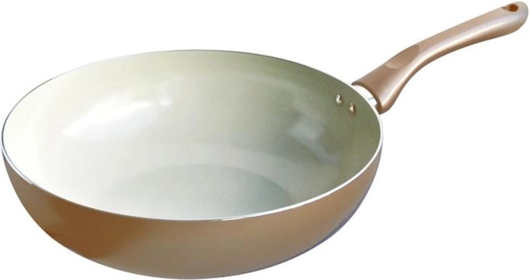 Wok panna TORO Champagne 28 cm ar keramisko pārklājumu