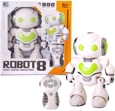 Interactive robot with sound, motion and light effects - 1 piece