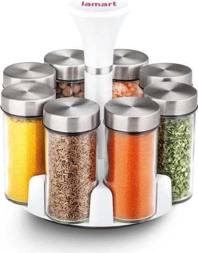 Erba Lamart Spice Jar Set, 8 Pieces