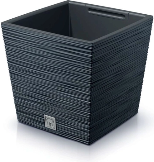 Furu Square Low Planter 24 cm – anthracite