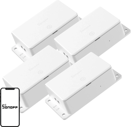 Sonoff Basic R5 Gen5 viedais Wi‑Fi slēdzis Matter 10 A (4 gab.)