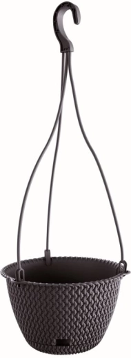 Piekarināms puķupods Splofy Round W 23 cm antracīts