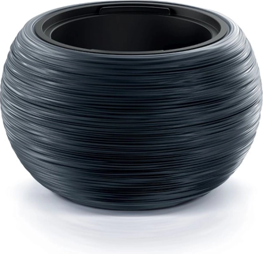 Puķupods Furu Bowl ar ieliktni 37,8 cm – antracīts