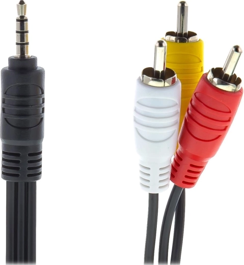 Sencor AV cable, 3.5 mm jack to 3× RCA, 1.5 m